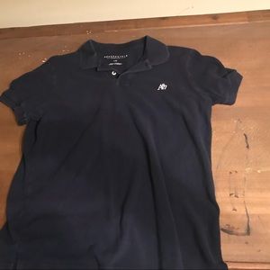 Men’s Aeropostale Solid Navy Polo